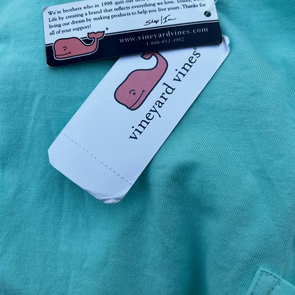 Vineyard Vines Aqua Long-Sleeve with Fish and Coral Reef Whale T-Shirt - Small - Picture 9 of 9
